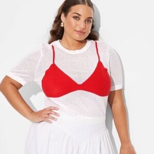 Red Bikini Pullover Sweater